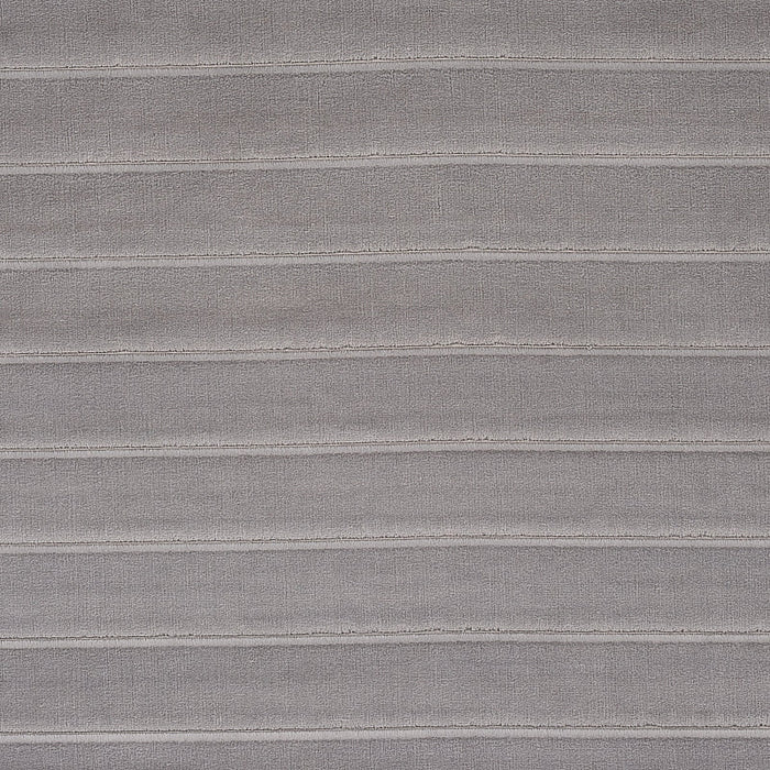 Schumacher Frederika Channeled Velvet Otter Grey Fabric Sample 80463