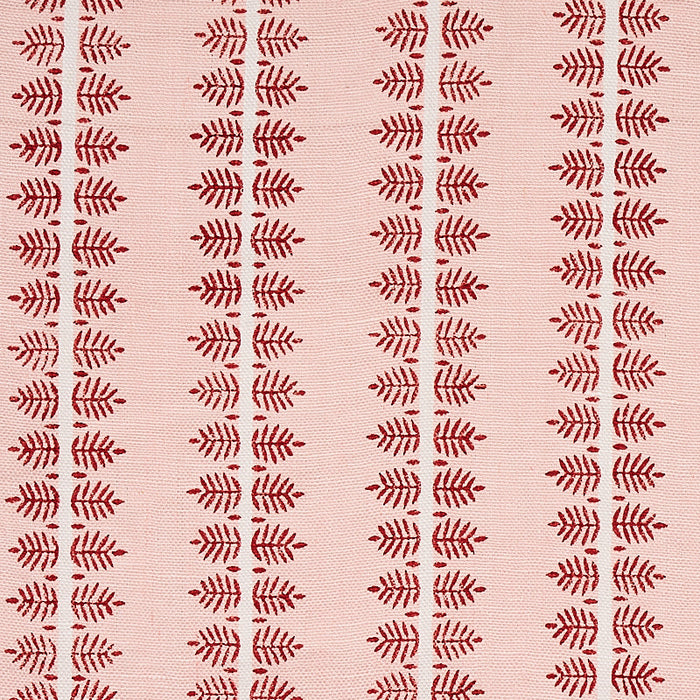 Schumacher Alva Hand Block Print Blush Fabric Sample 80520