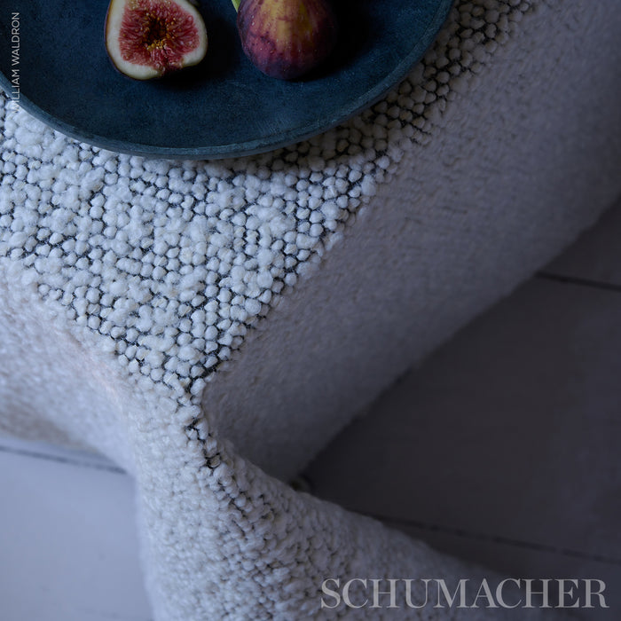 Schumacher Margarete Ivory On Charcoalâ  Fabric 80530