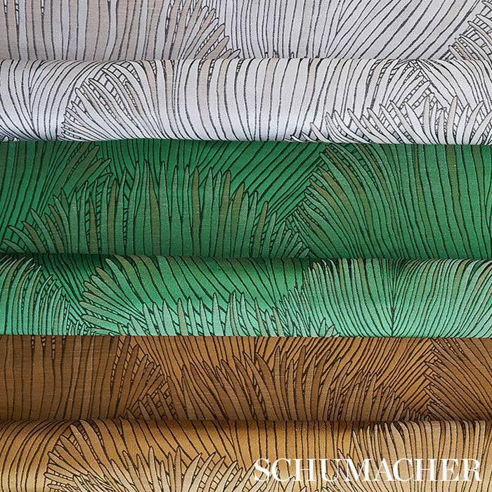 Schumacher Fondale Gold Fabric Sample 80550