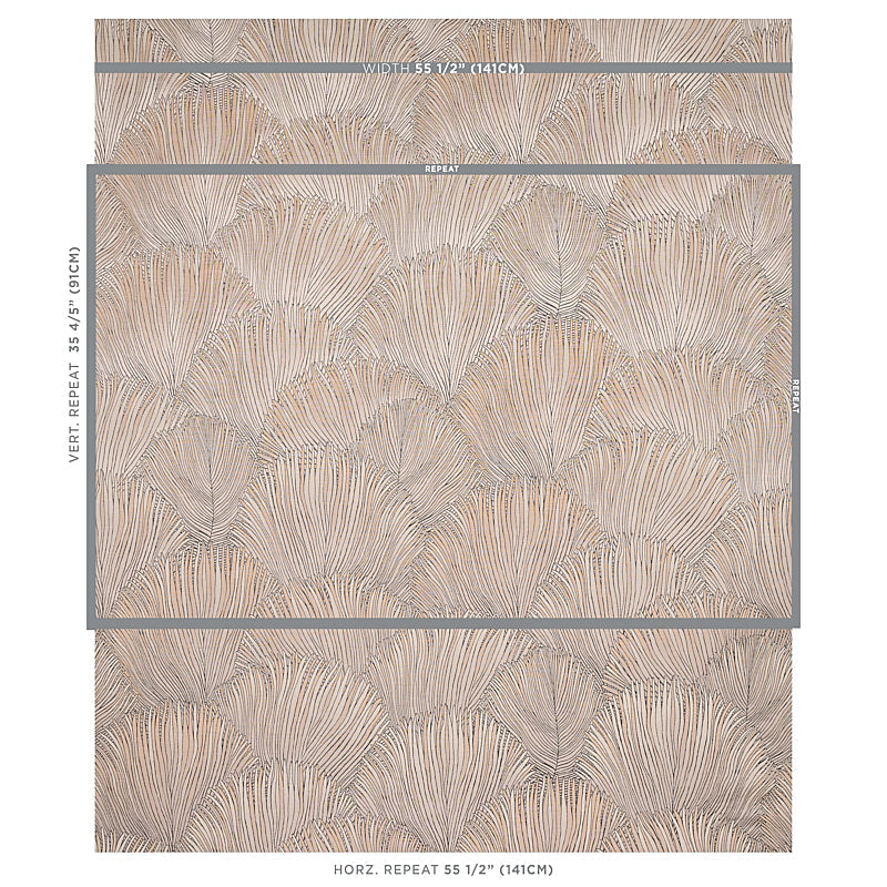 Schumacher Fondale Ivory Fabric Sample 80552