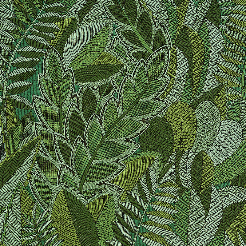 Schumacher Japura Forest Green Fabric 80560