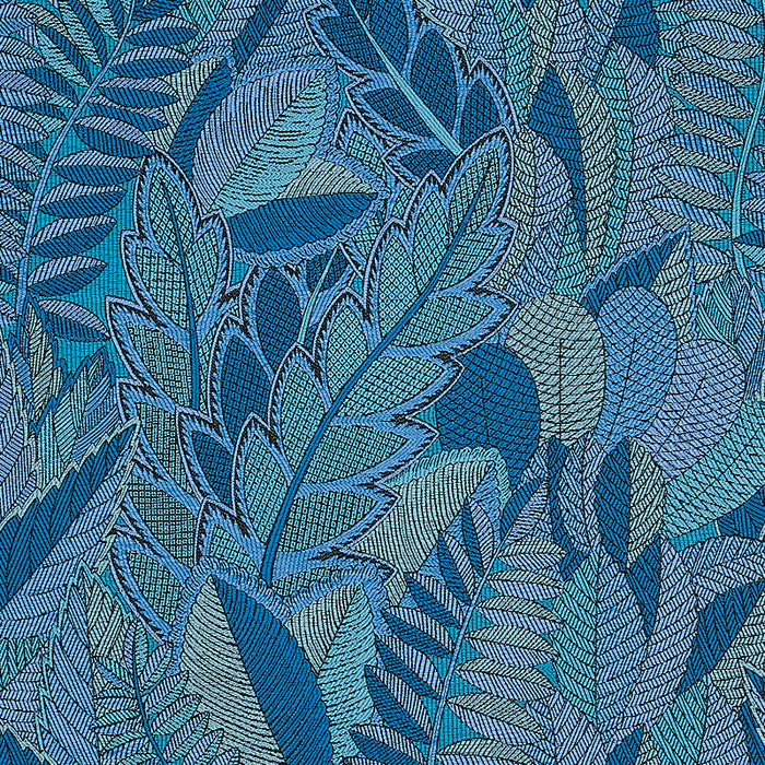 Schumacher Japura Forest Blues Fabric 80563