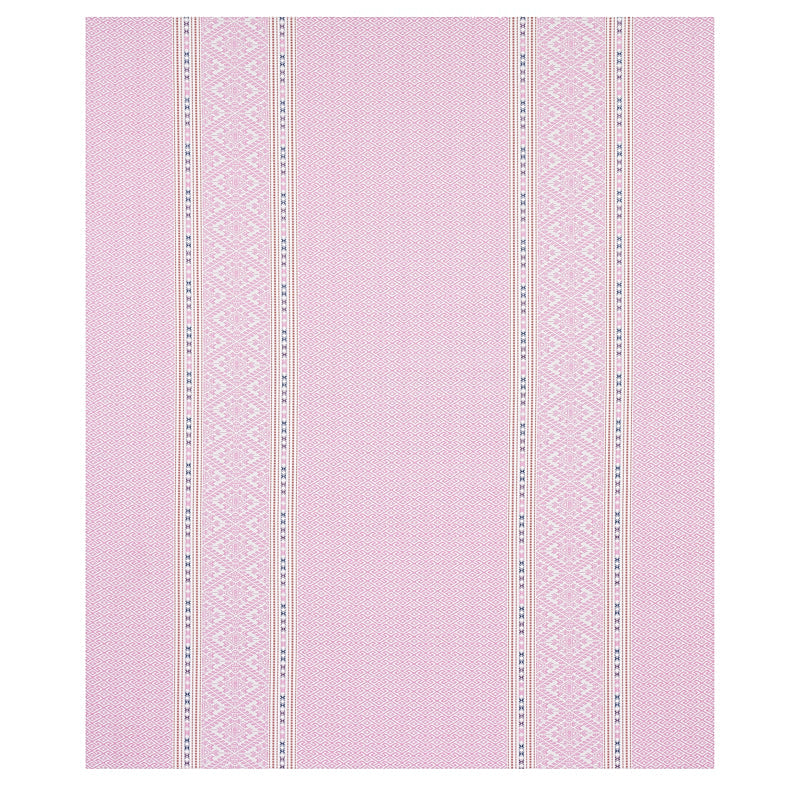 Schumacher Ruiz Jacquard Pink Fabric Sample 80612