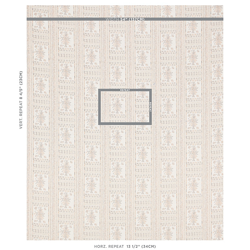 Schumacher Maracena Jacquard Natural Fabric 80632