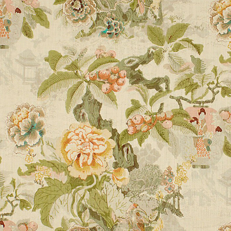 Lee Jofa Chinese Lantern Greens/ Fabric 807001.LJ.0