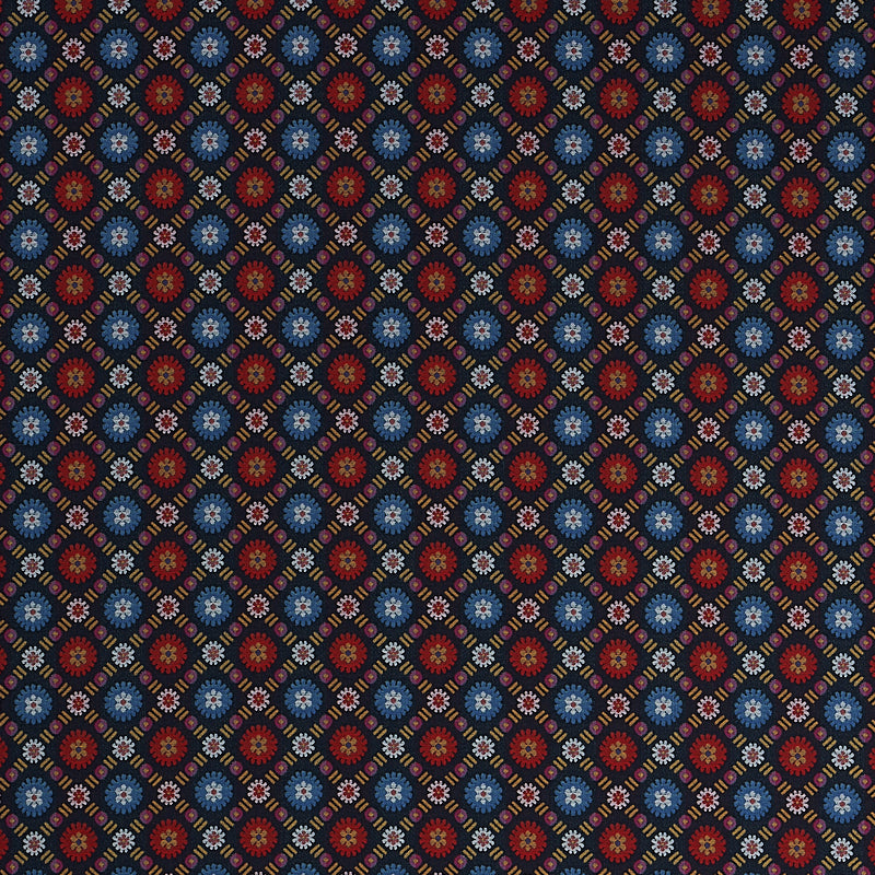 Schumacher Larissa Navy Fabric 80770