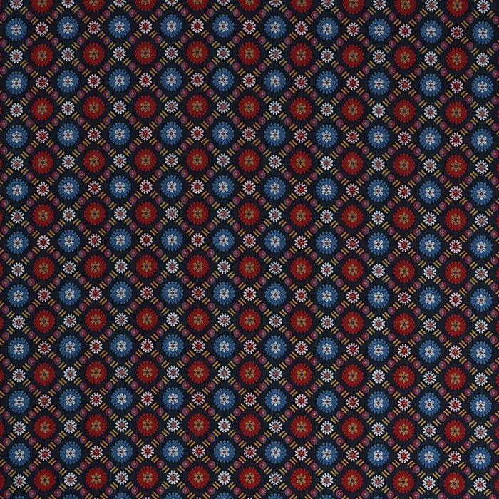 Schumacher Larissa Navy Fabric 80770