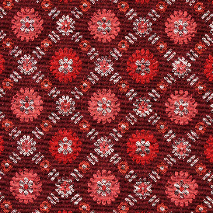 Schumacher Larissa Burgundy Fabric Sample 80771