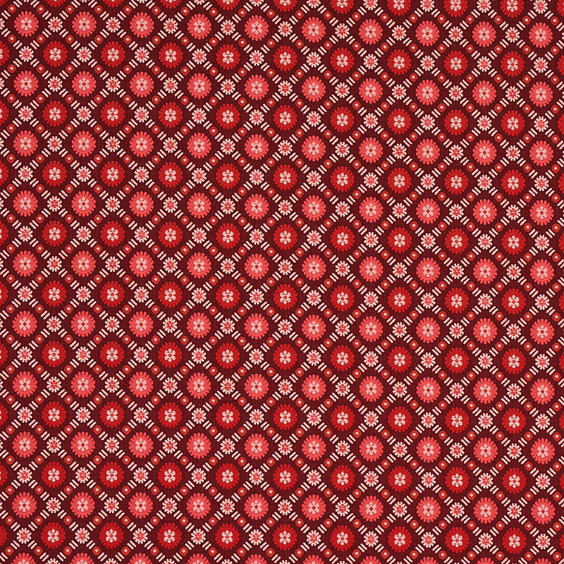 Schumacher Larissa Burgundy Fabric 80771