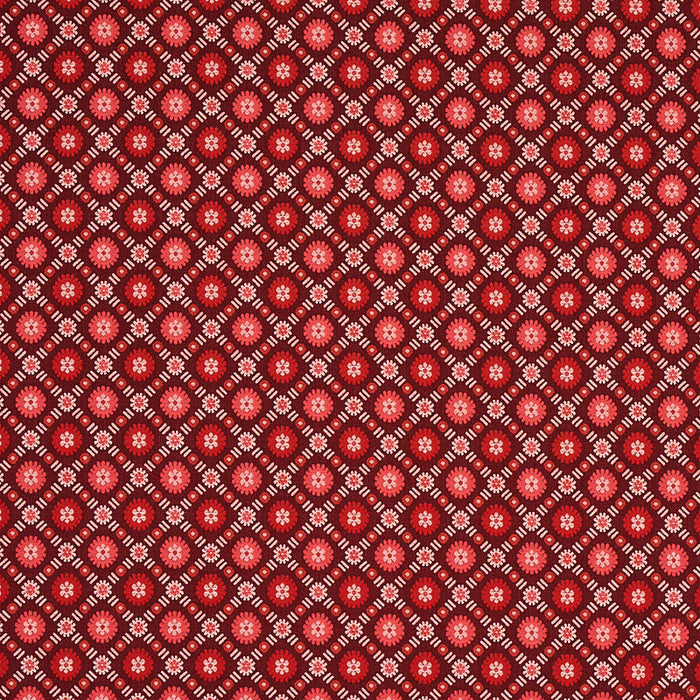 Schumacher Larissa Burgundy Fabric Sample 80771