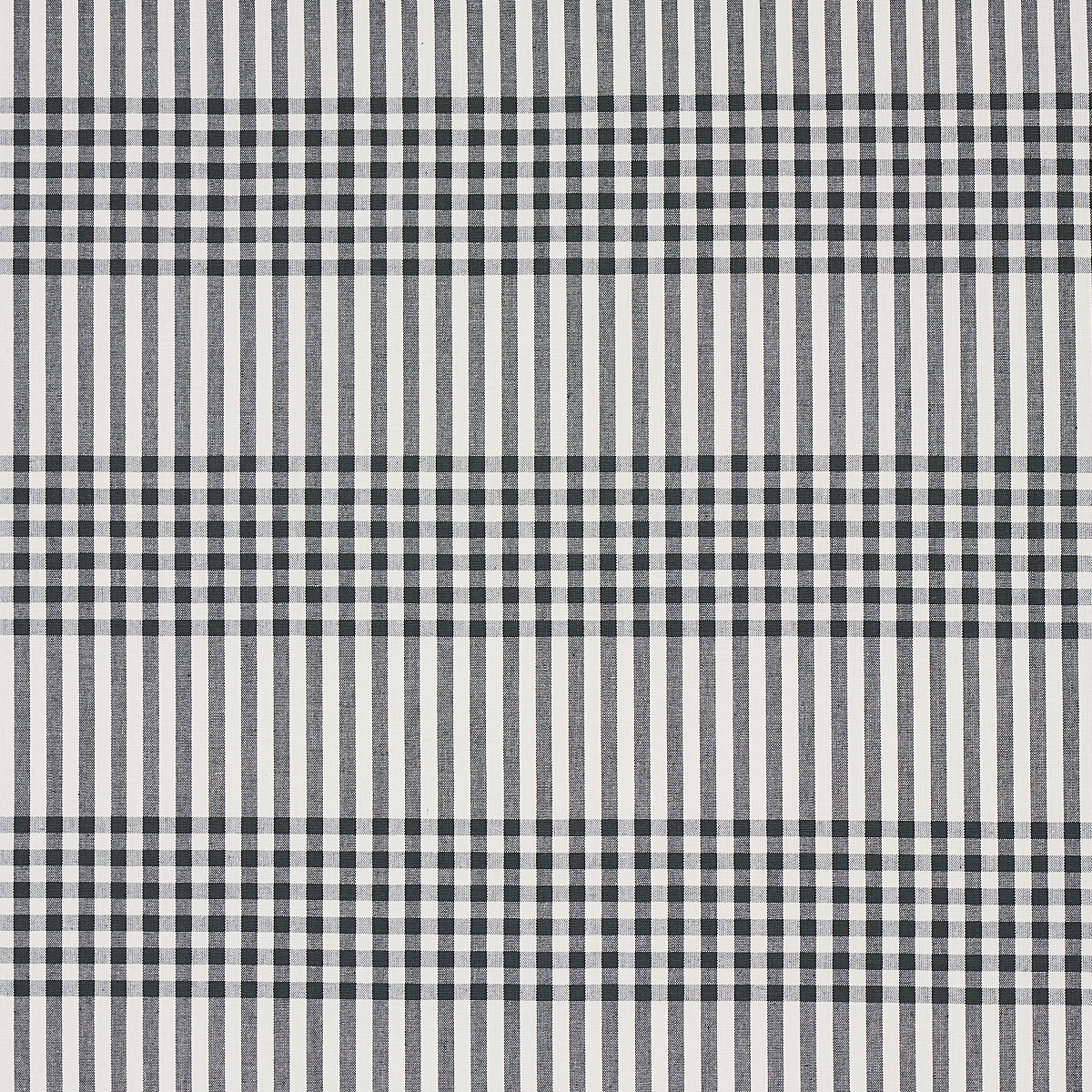 Schumacher Bergen Plaid Slate Fabric 80800