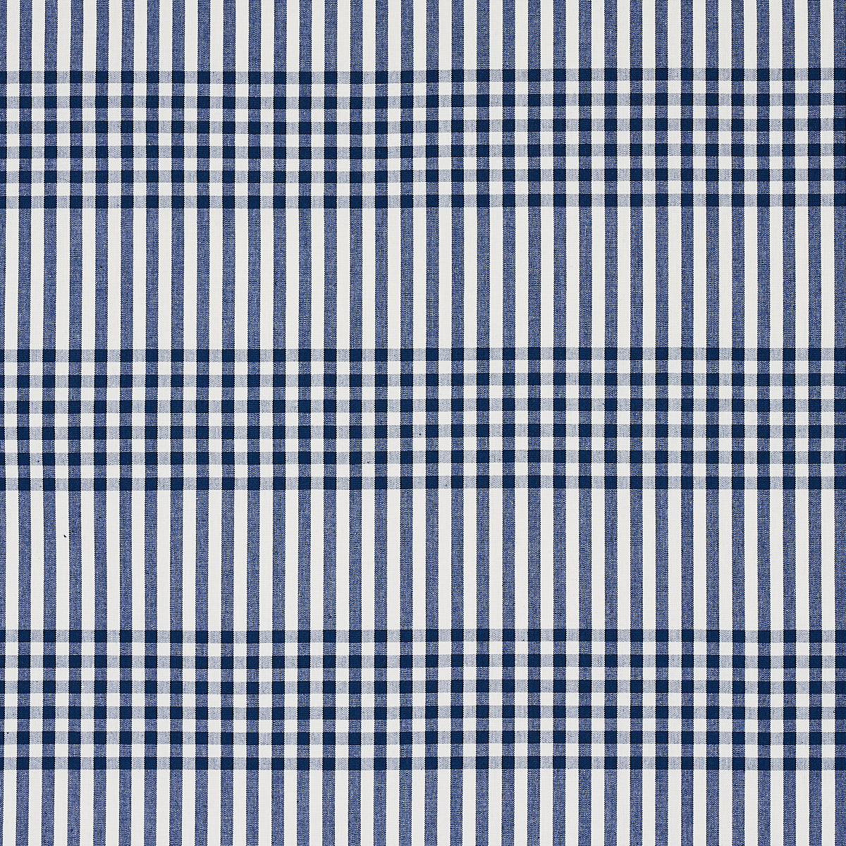 Schumacher Bergen Plaid Navy Fabric 80802