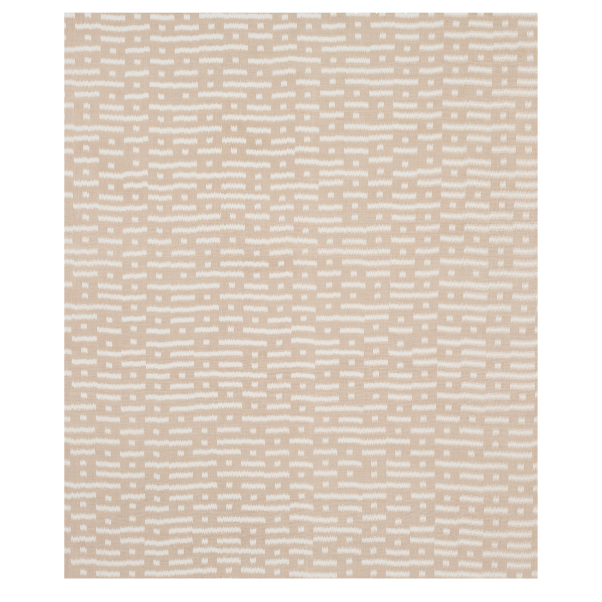 Schumacher Abstract Ikat Natural Fabric 80830