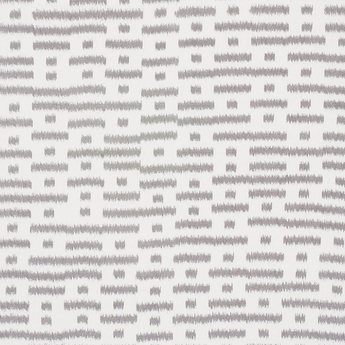 Schumacher Abstract Ikat Charcoal Fabric Sample 80831