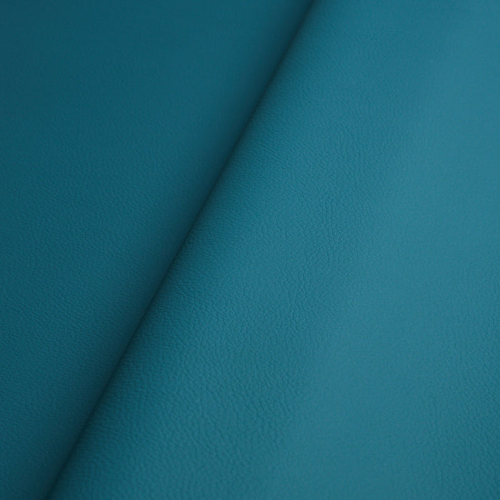 Schumacher Indoor/Outdoor Vegan Leather Peacock Fabric Sample 80908