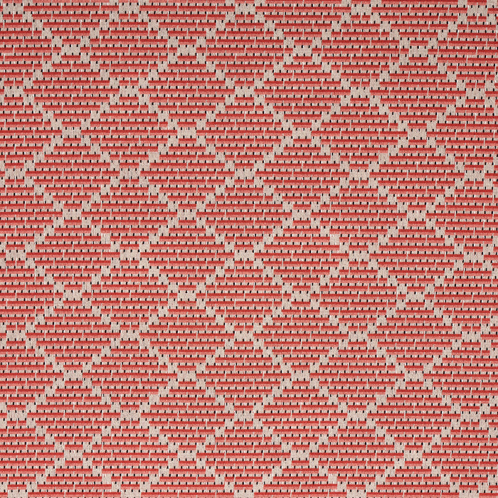 Schumacher Berg Epingle Coral Fabric Sample 80992