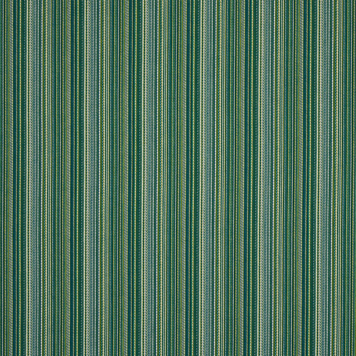 Schumacher Fino Stripe Indoor/Outdoor Green Fabric Sample 81071