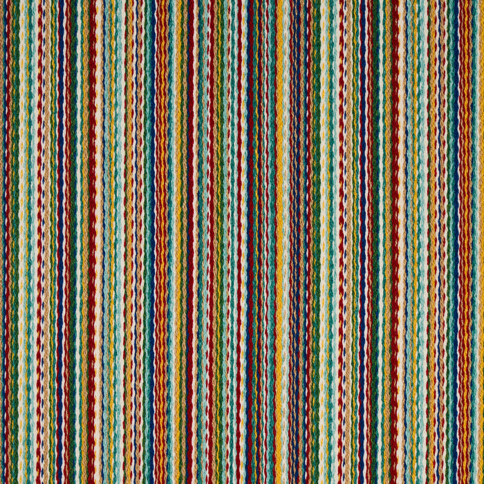 Schumacher Fino Stripe Indoor/Outdoor Multi Fabric Sample 81072