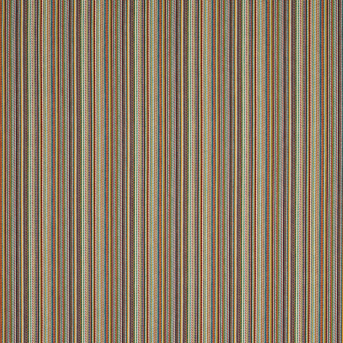 Schumacher Fino Stripe Indoor/Outdoor Multi Fabric Sample 81072