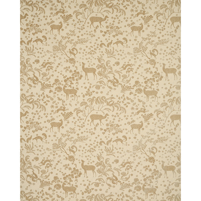 Schumacher Arbor Forest Champagne Fabric Sample 81311