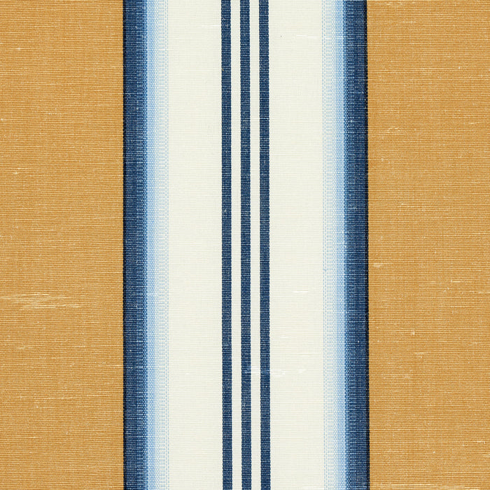 Schumacher Randolph Stripe Moire Goldsmith Fabric Sample 81420