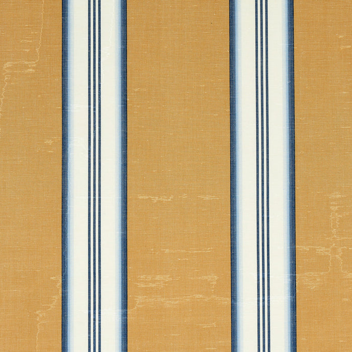 Schumacher Randolph Stripe Moire Goldsmith Fabric Sample 81420