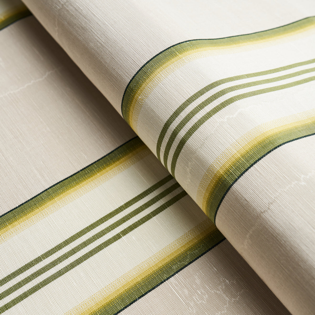 Schumacher Randolph Stripe Moire Magnolia Fabric 81421