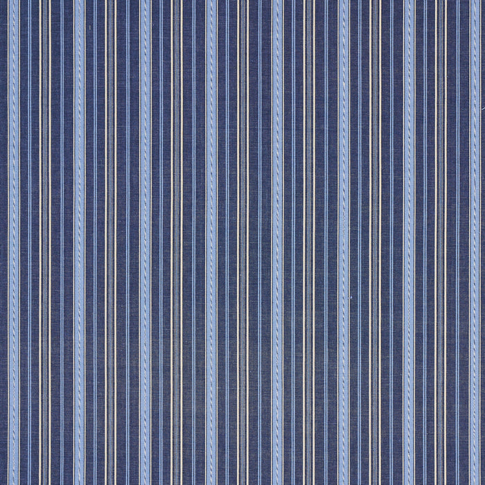 Schumacher Lightfoot Stripe Delft Fabric Sample 81440