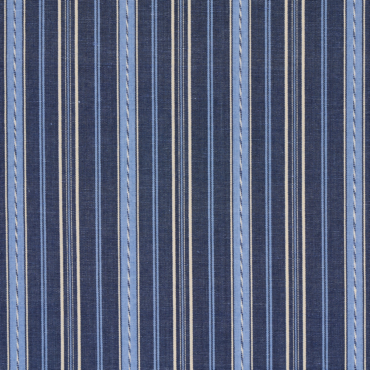 Schumacher Lightfoot Stripe Delft Fabric 81440