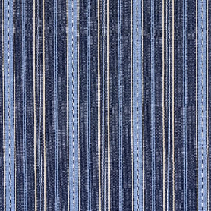 Schumacher Lightfoot Stripe Delft Fabric Sample 81440