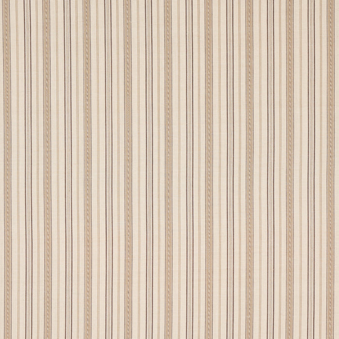 Schumacher Lightfoot Stripe Coffee Fabric 81441