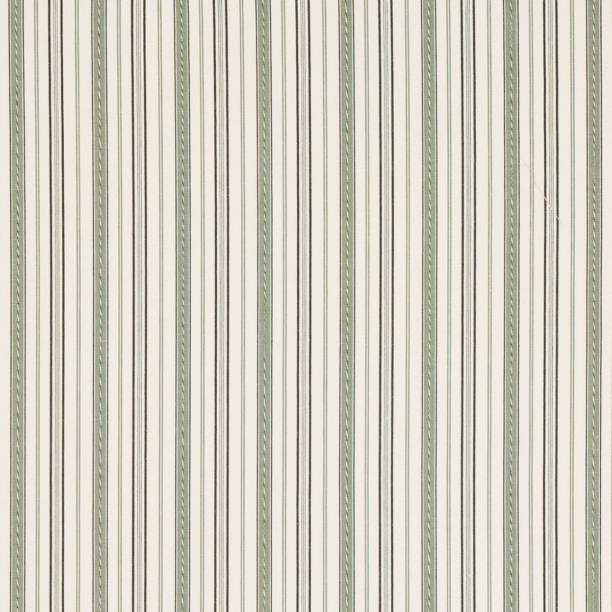 Schumacher Lightfoot Stripe Moss Fabric 81442