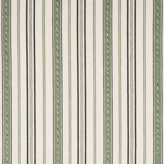 Schumacher Lightfoot Stripe Moss Fabric 81442