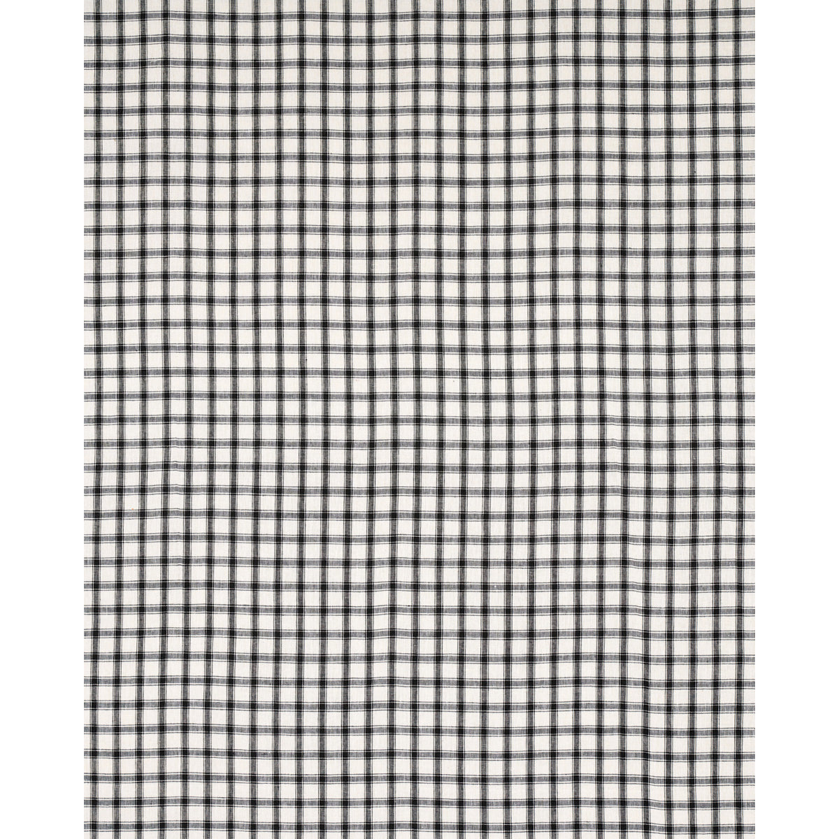 Schumacher Crawford Linen Check Basalt Fabric 81452