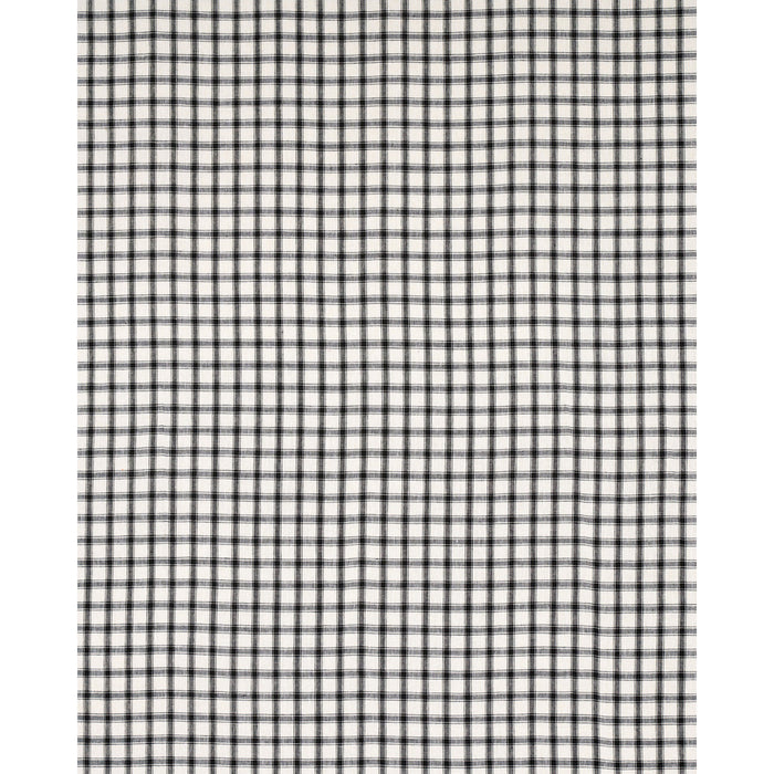 Schumacher Crawford Linen Check Basalt Fabric Sample 81452