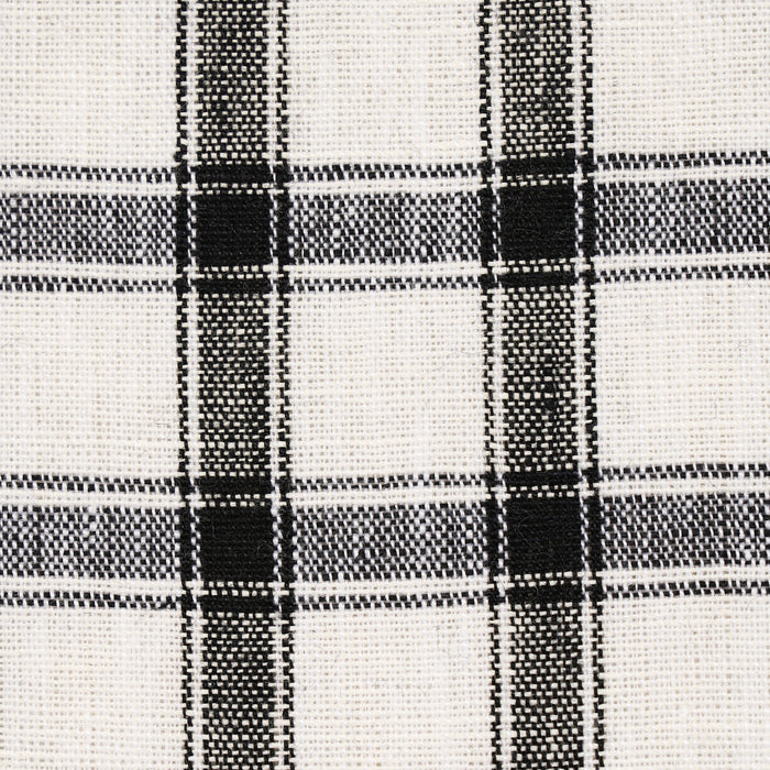 Schumacher Crawford Linen Check Basalt Fabric 81452