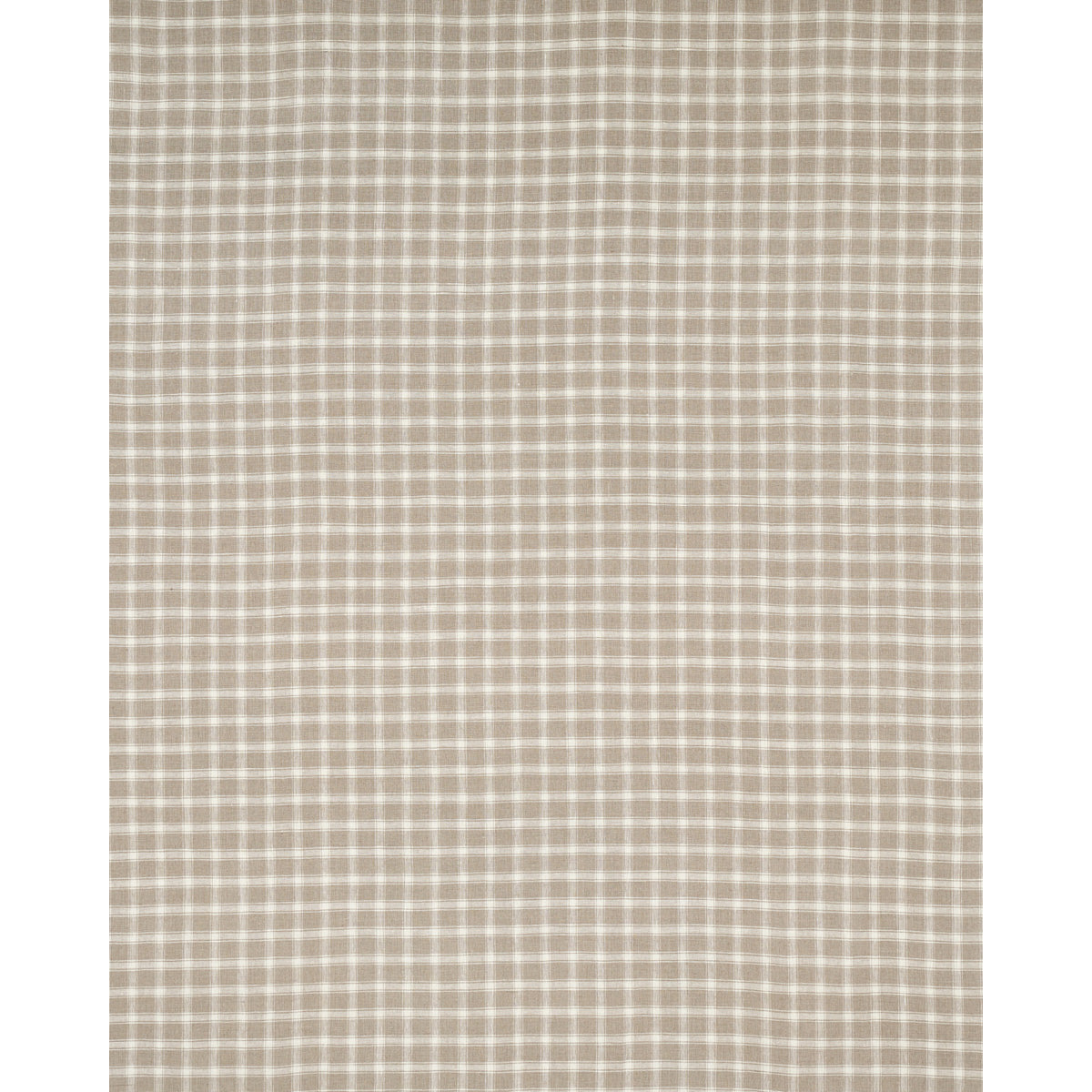 Schumacher Crawford Linen Check Flax Fabric 81453