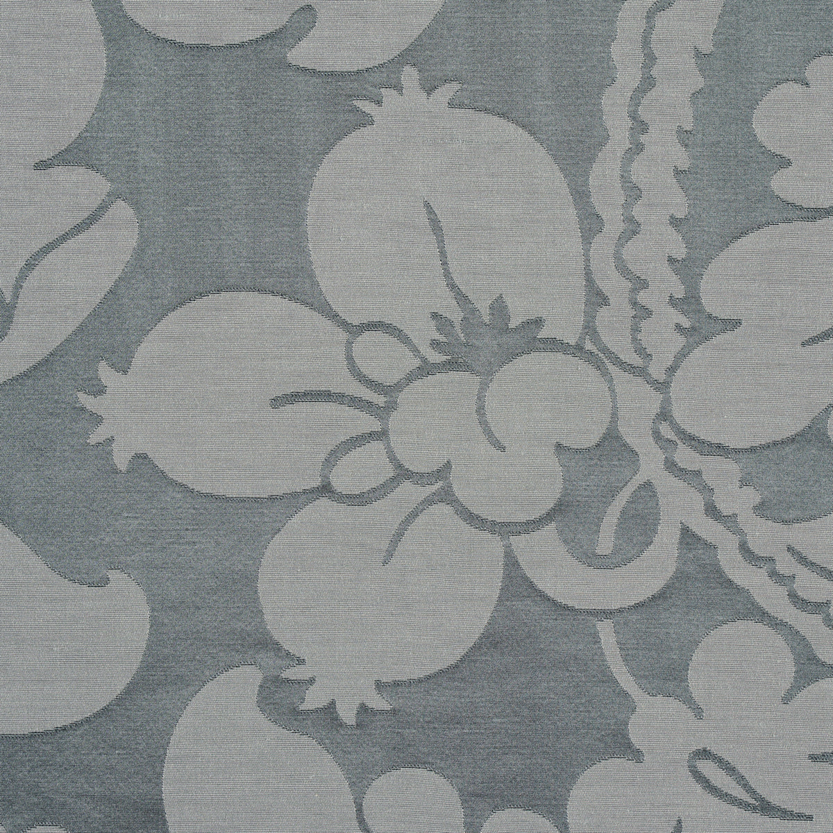 Schumacher Dandridge Damask Palace Slate Fabric 81462