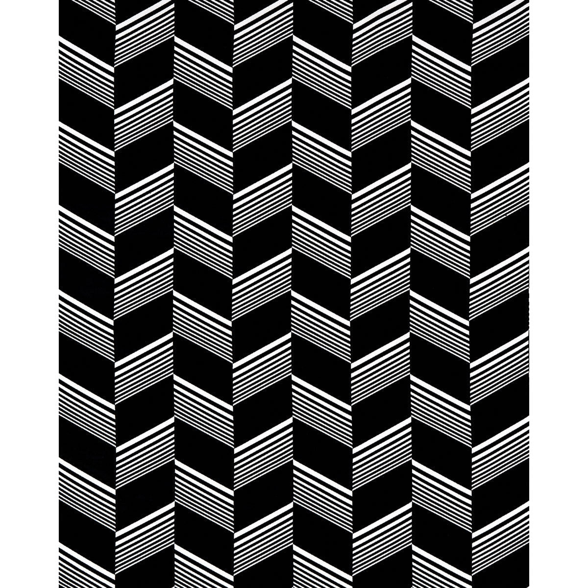 Schumacher Jessie Cut Velvet Black & White Fabric 81573