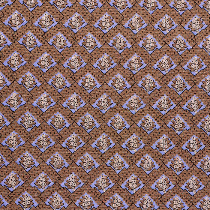 Schumacher Blair Silk Epingle Charlton Brown Fabric Sample 81601