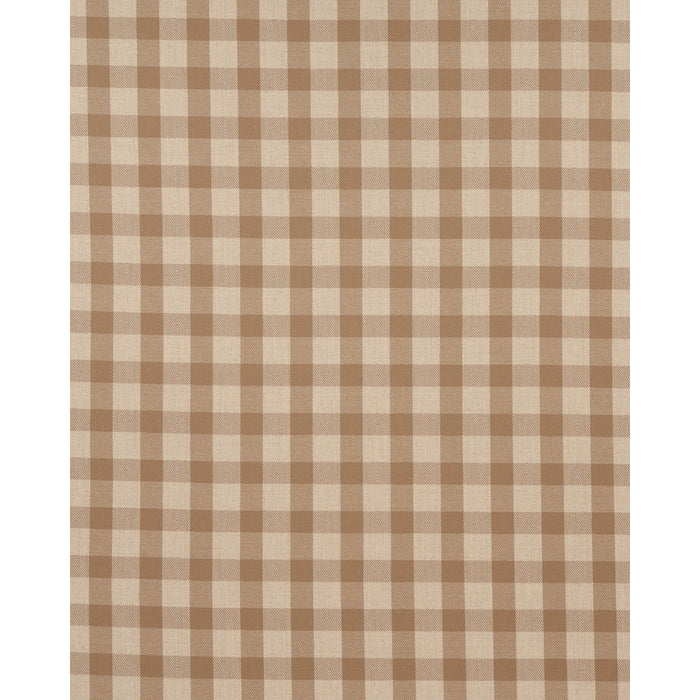 Schumacher Galt Wool Check Coffee Fabric Sample 81611