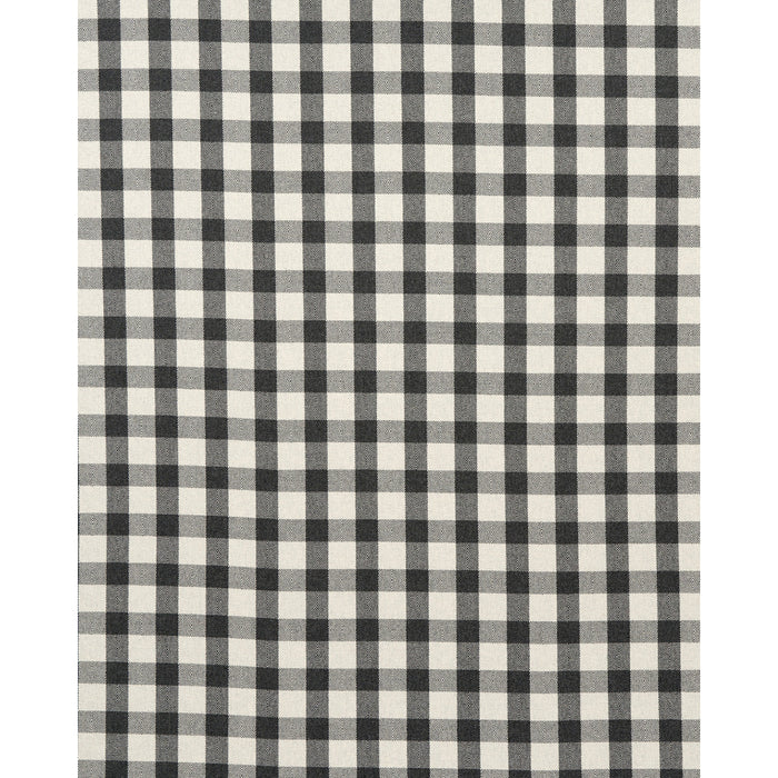 Schumacher Galt Wool Check Charcoal Fabric Sample 81612