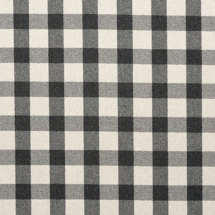 Schumacher Galt Wool Check Charcoal Fabric Sample 81612