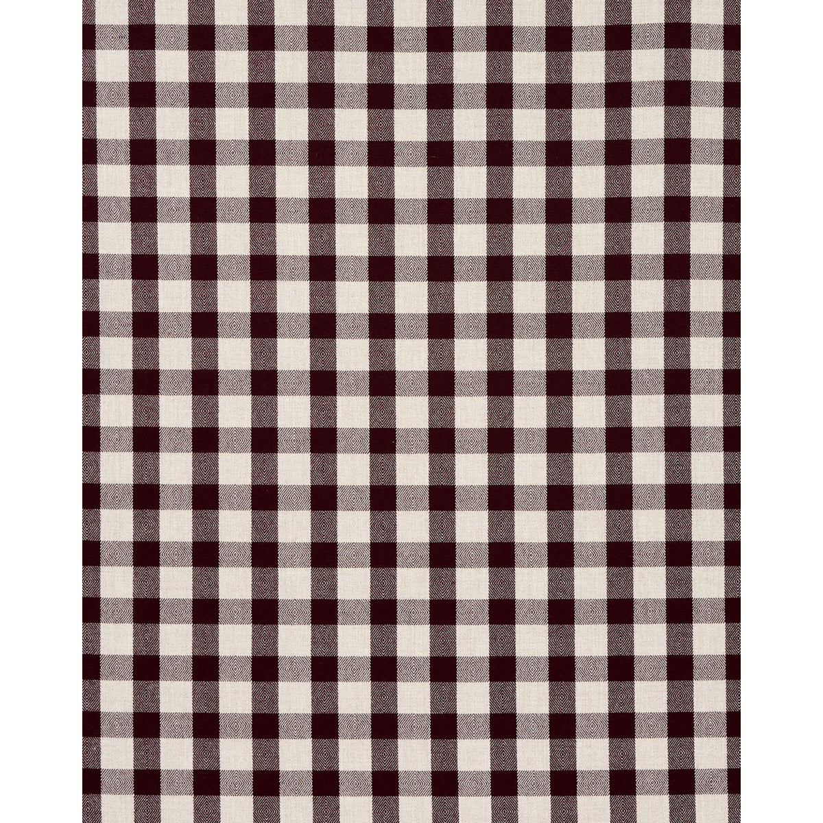 Schumacher Galt Wool Check Plum Fabric 81613