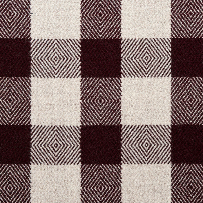 Schumacher Galt Wool Check Plum Fabric 81613