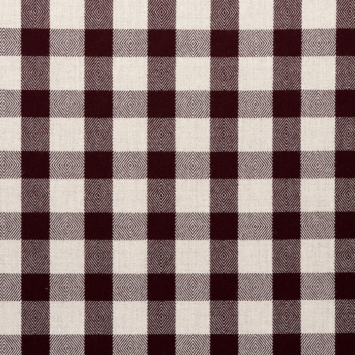 Schumacher Galt Wool Check Plum Fabric 81613