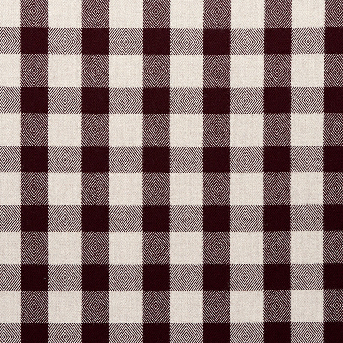 Schumacher Galt Wool Check Plum Fabric Sample 81613