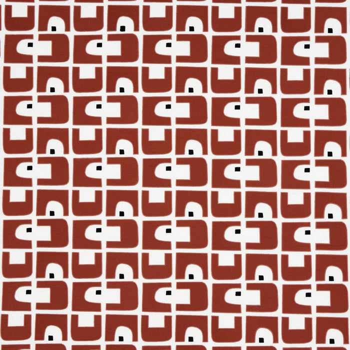 Schumacher Den Applique Clay Fabric Sample 82031