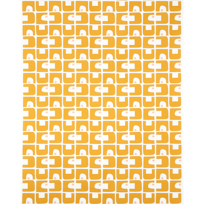 Schumacher Den Applique Ochre Fabric 82033